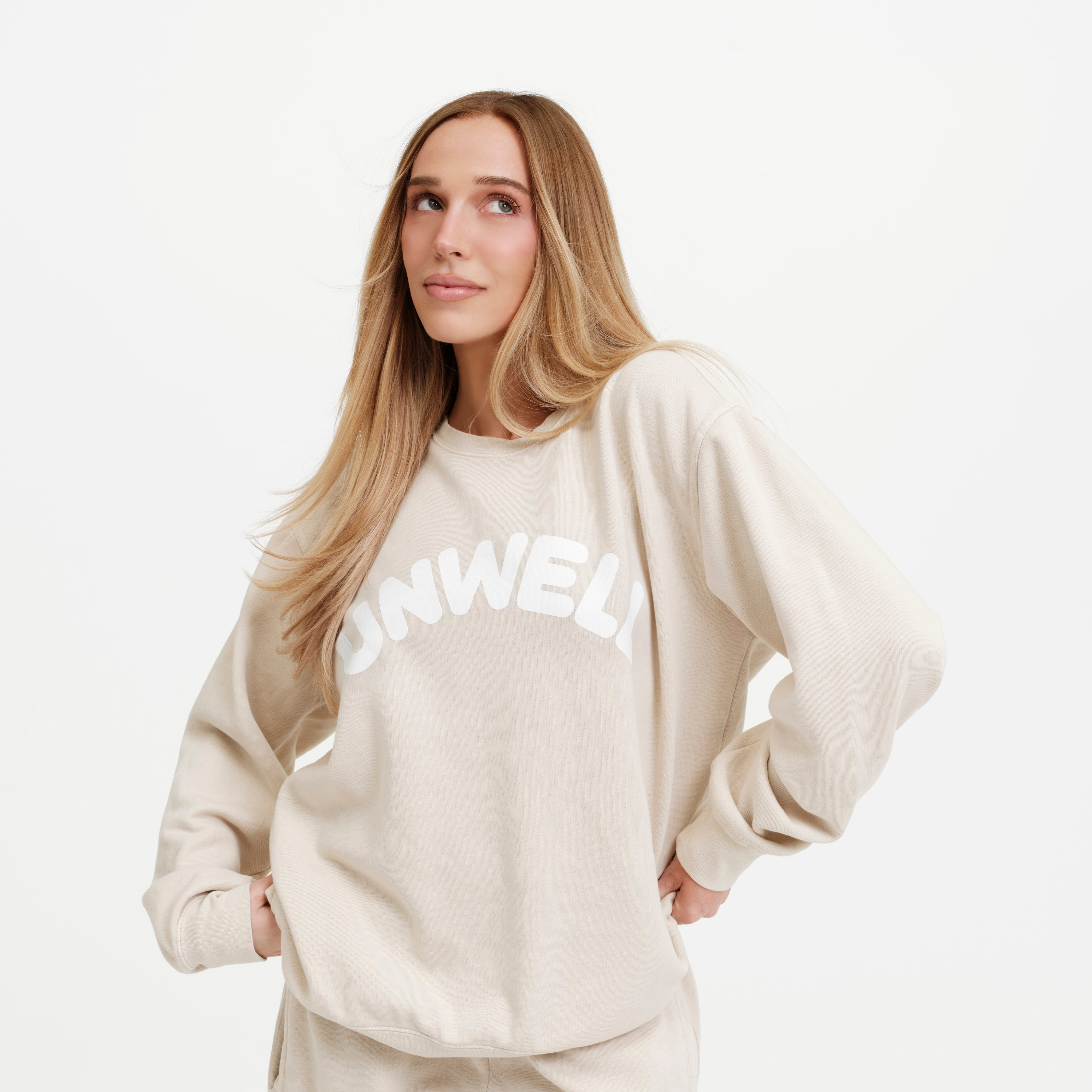 UNWELL CREWNECK (LIGHT TAN)