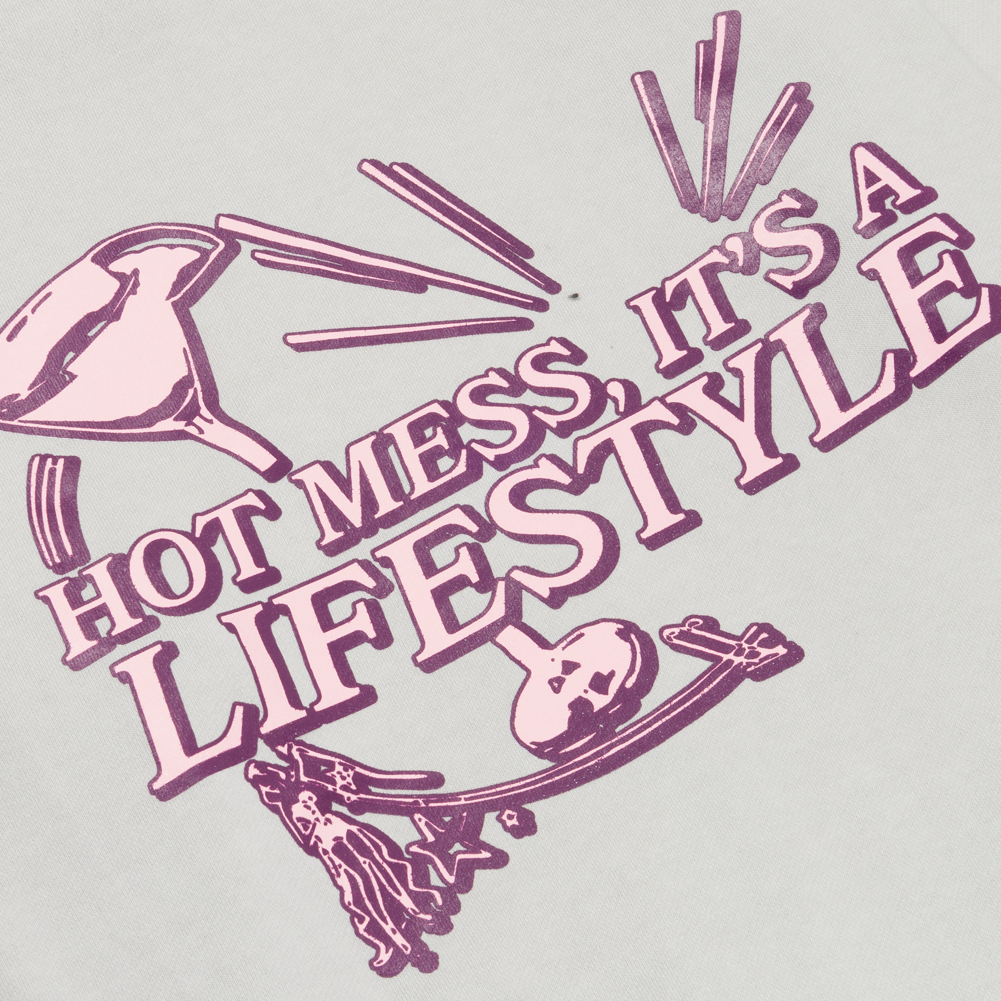 HOT MESS, IT'S A LIFESTYLE HOODIE (GRAY)