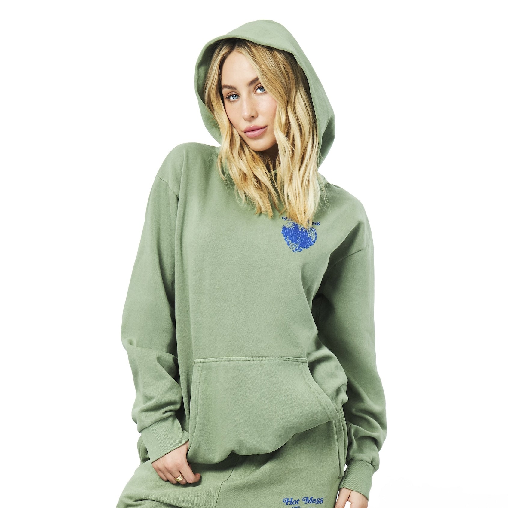 HOT MESS, IT'S A LIFESTYLE HOODIE (GREEN)