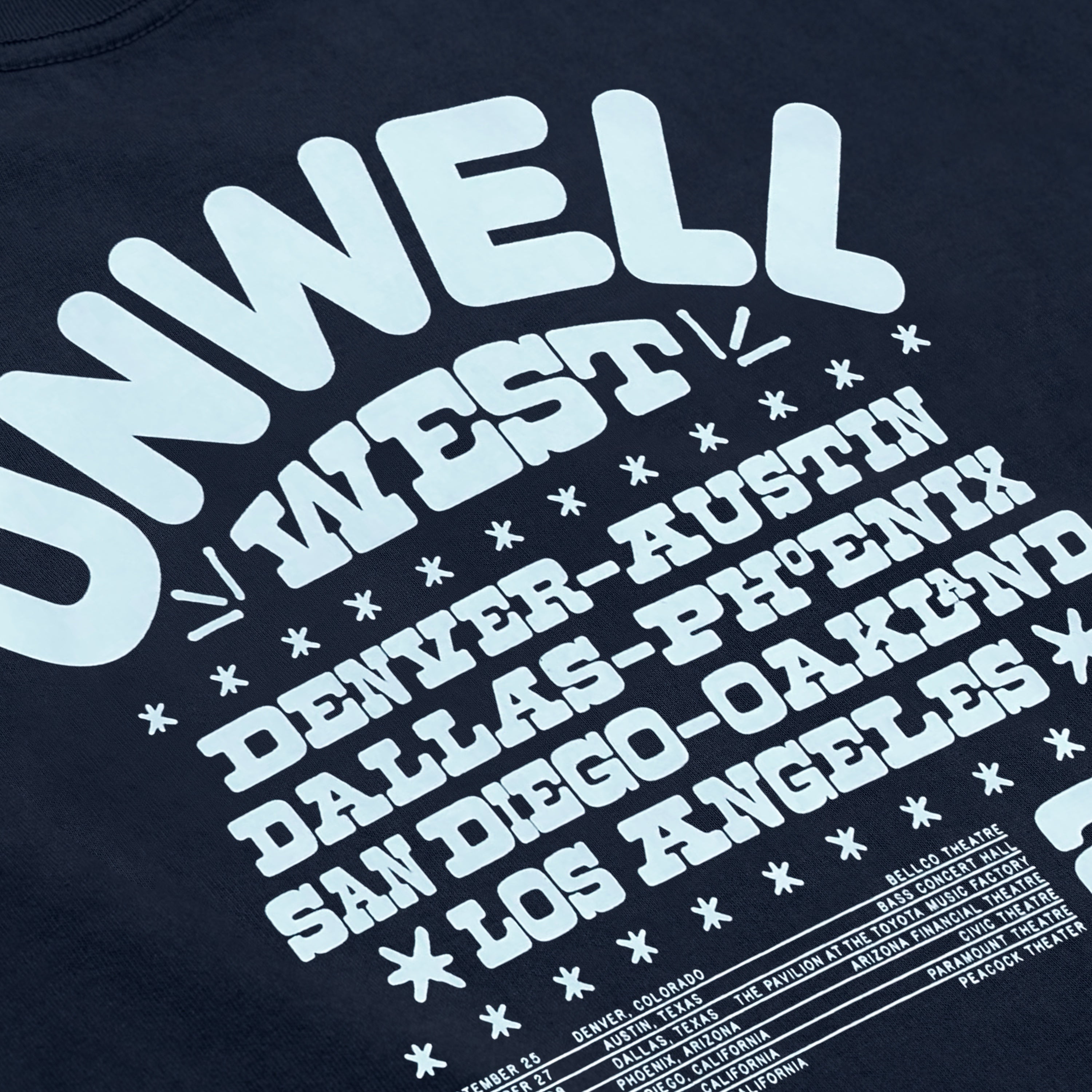 UNWELL TOUR TEE (NAVY)