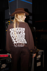 UNWELL WEST TOUR CREWNECK (BROWN)