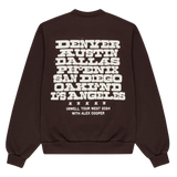 UNWELL WEST TOUR CREWNECK (BROWN)