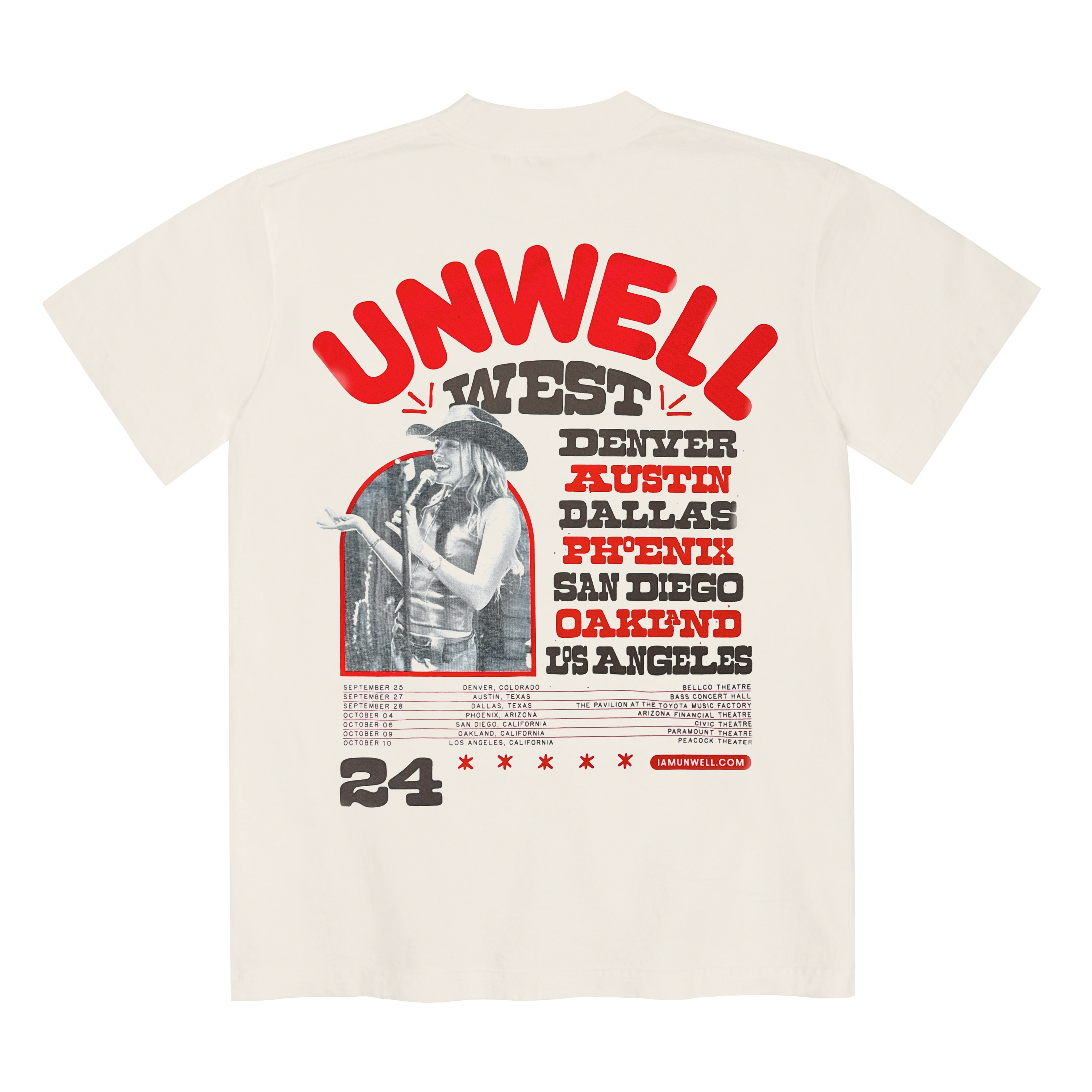 UNWELL WEST TOUR TEE